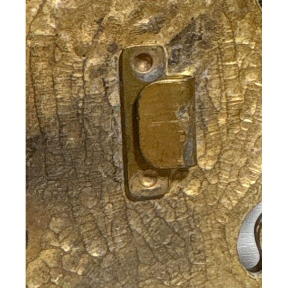 Yves St Laurent Belt Buckle Butterfly Ornate Details Art Nouveau 1970's Lg Unise - Picture 9 of 16